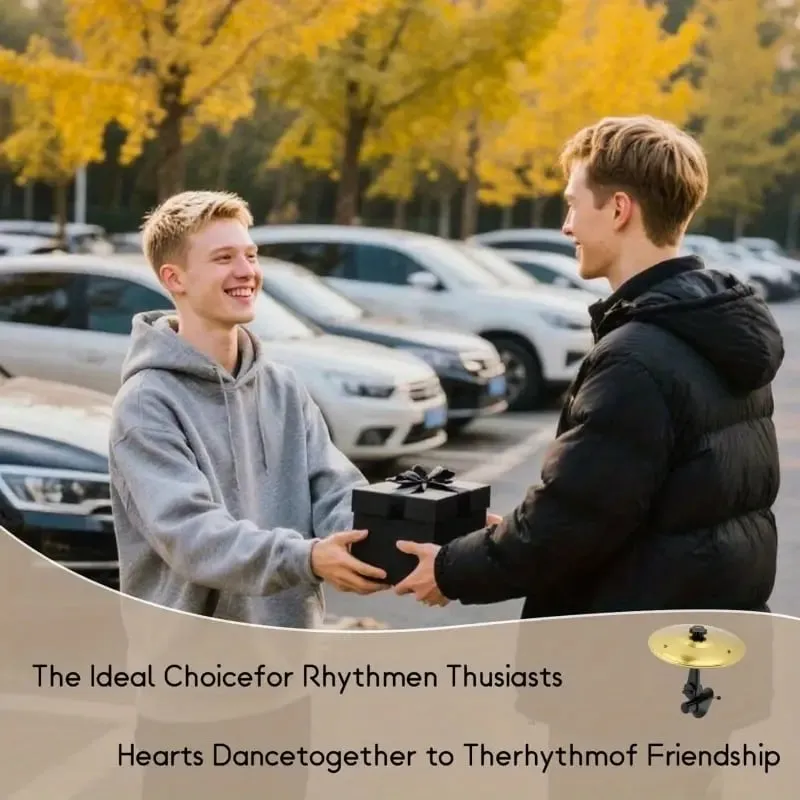 Car Dashboard Drum Cymbal – Fun Accessory for Music & Rock Fans