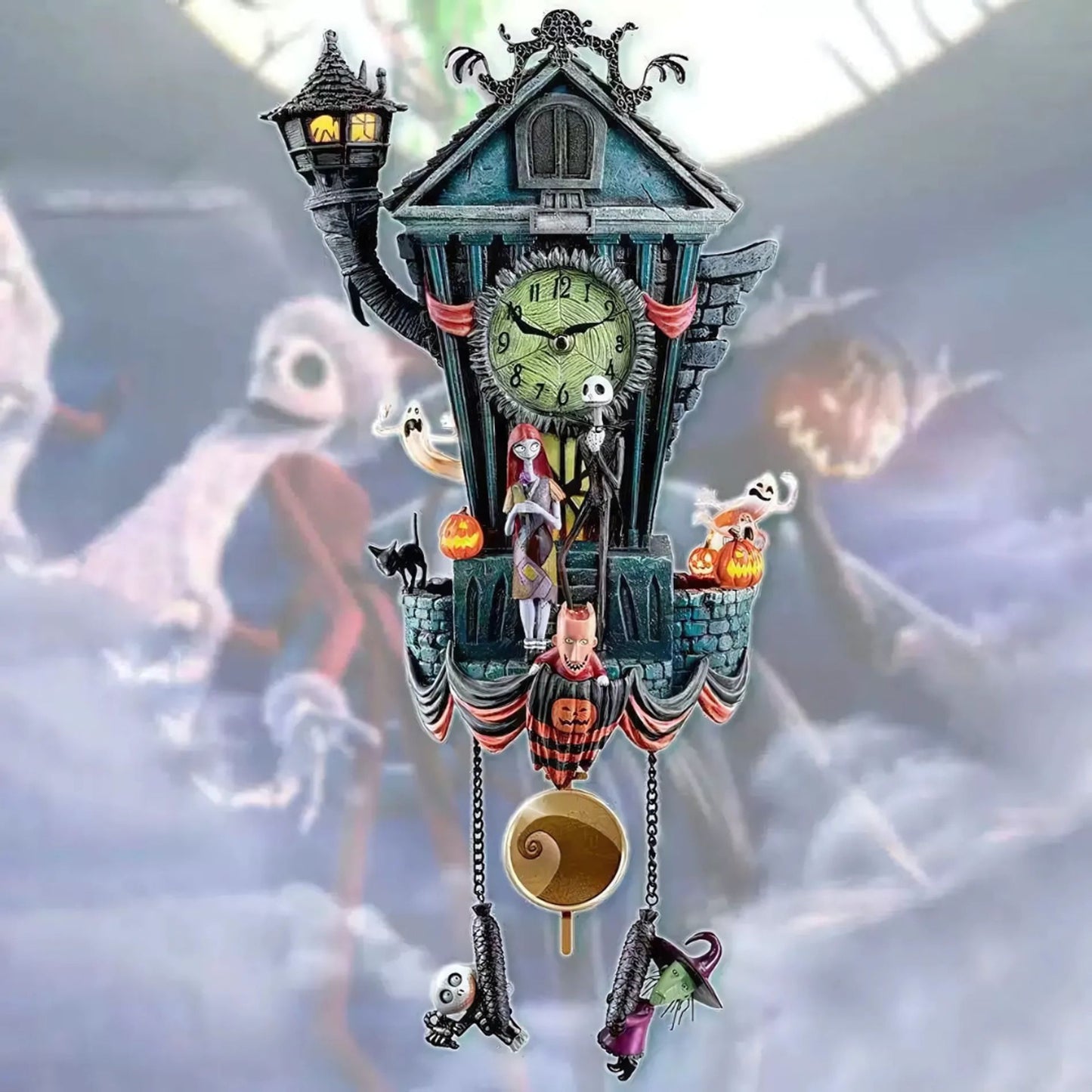 👻 SPOOKY SEASON SALE 50% OFF 🔥The Nightmare Before Christmas Cuckoo Clock 🕰️