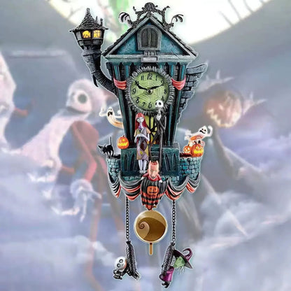 👻 SPOOKY SEASON SALE 50% OFF 🔥The Nightmare Before Christmas Cuckoo Clock 🕰️
