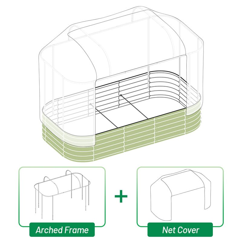YoYoBloom Raised Garden Bed Cover System（Pricing Excludes Raised Garden Bed）