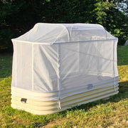 YoYoBloom Raised Garden Bed Cover System（Pricing Excludes Raised Garden Bed） - For 4ft.W 8ft.L Garden Bed, Arched frame + net