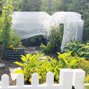 YoYoBloom Raised Garden Bed Cover System（Pricing Excludes Raised Garden Bed） - For 2ft.W 8ft.L Garden Bed, Arched frame + net