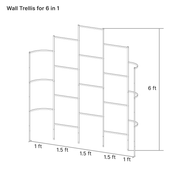 YoYoBloom Zn-Al-Mg Steel Wall Trellis for Raised Garden Beds image 16