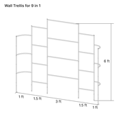 YoYoBloom Zn-Al-Mg Steel Wall Trellis for Raised Garden Beds image 15