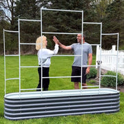 YoYoBloom Zn-Al-Mg Steel Wall Trellis for Raised Garden Beds image 6